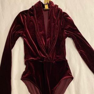 Dark red bodysuit size 4